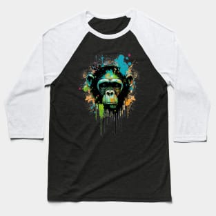 Ink Drip Chimp Baseball T-Shirt